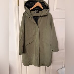 Zara Olive Utility Jacket